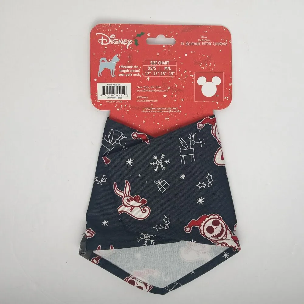 Disney The Nightmare Before Christmas Holiday Pet Bandana XS/S